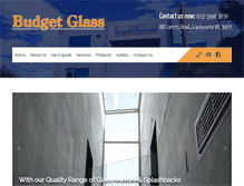 Tablet Screenshot of budgetglasscranbourne.com
